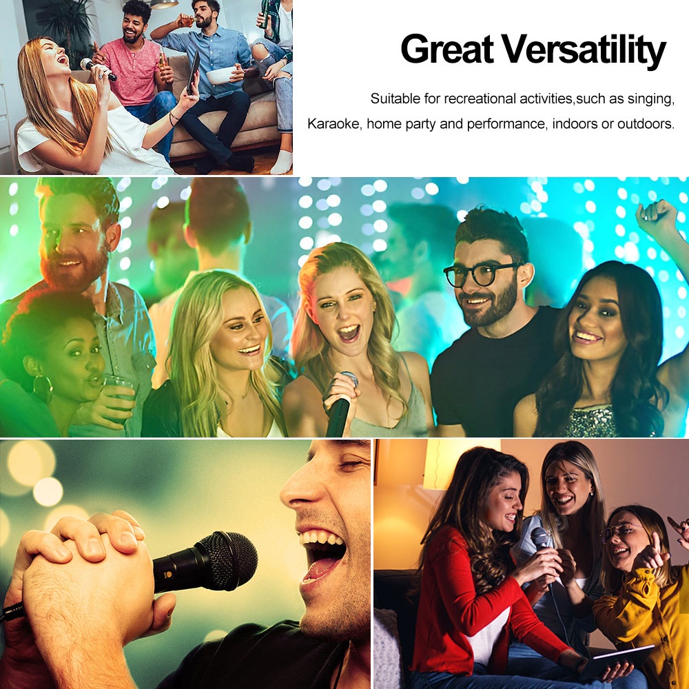 VIRWIR Micro Cầm Tay Có Dây Chuyên Nghiệp Dùng Để Hát karaoke