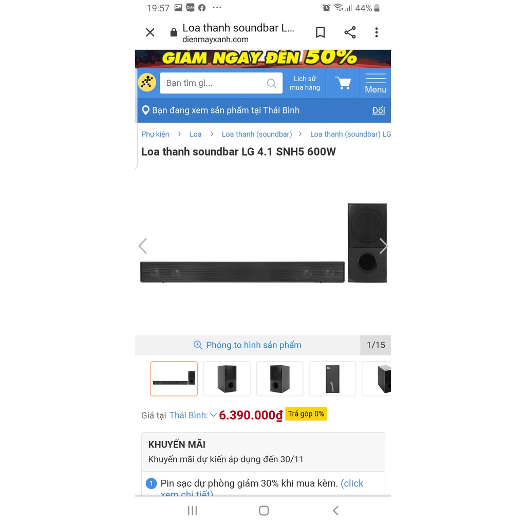 Loa thanh Soundbar LG SNH5 4.1 hàng chính hãng cao cấp Công suất 600W