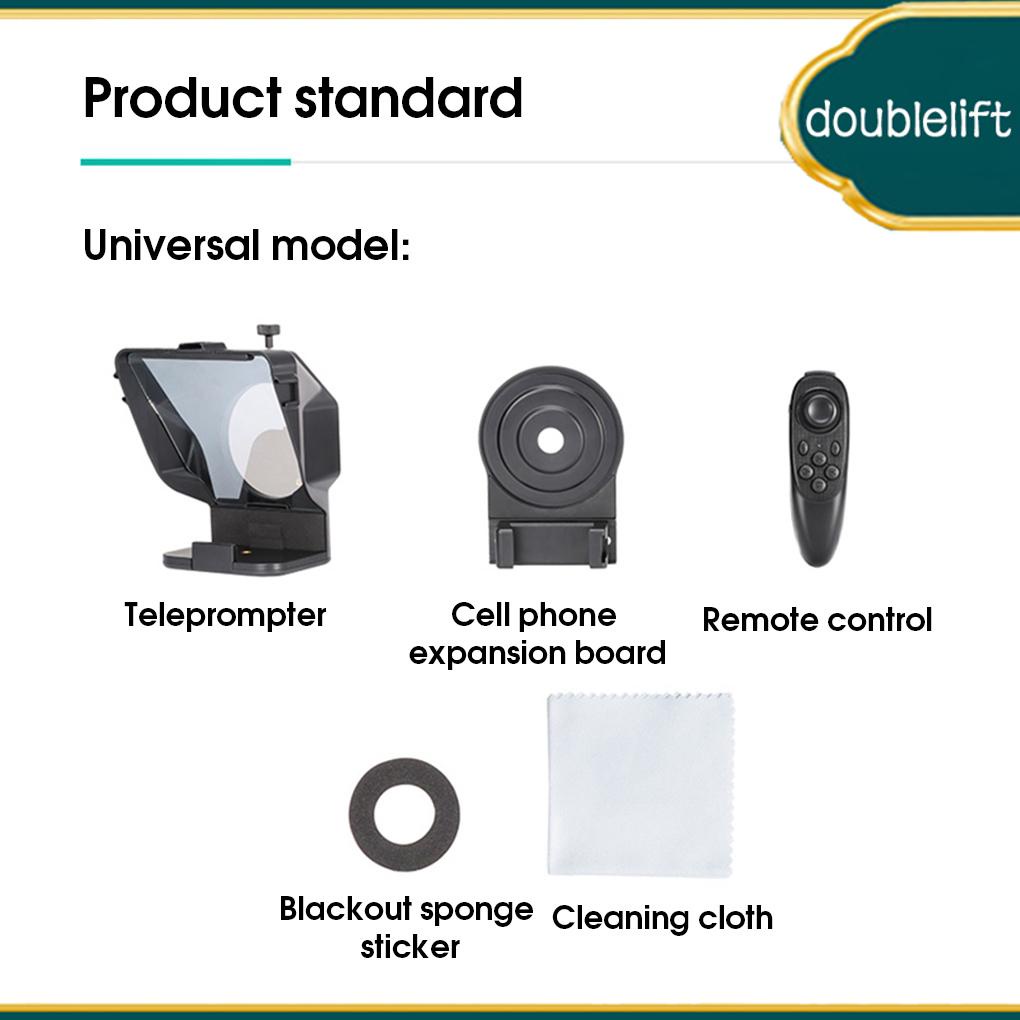 Teleprompter portable ajustable bluetooth-tương thích màn hình rộng prompter quay video thiết bị phát trực tiếp