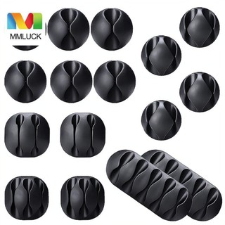 Phụ kiện sắp xếp cáp MMULCK tự dính 5/ 1/ 3 lỗ bằng silicon dùng kẹp dây tai nghe