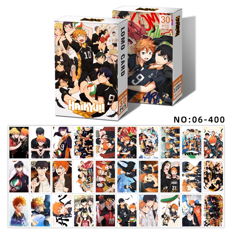 Dragon ball z, jojo, one piece, blue lock, haikyuu!! Attack on titan, naruto, black clover, jujutsu kaisen, tokyo revengers, hunter, chainsaw man, genshin, slam dunk, demon slayer lomo card