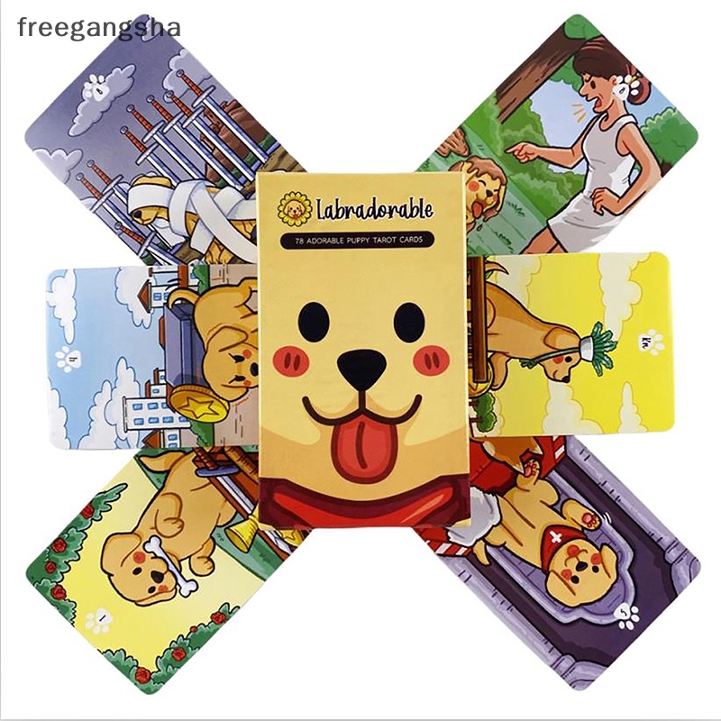 Labradorable tarot card lời tiên tri số phận bói toán bộ bài gia đình ban tiệc trò chơi bói bài trò chơi người mới bắt đầu thẻ fdh