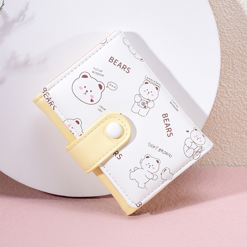 Ví Ngắn Họa Tiết Hoạt Hình Xinh Xắn Dành Cho Nữ