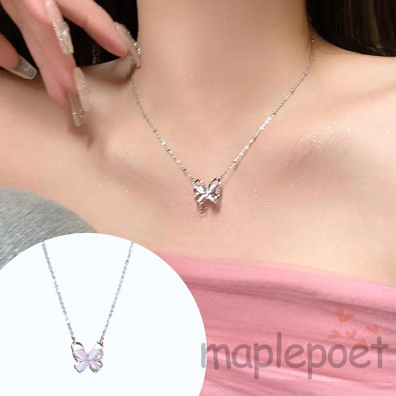 Vòng cổ Mặt Hình Bướm Sáng Tạo Ngọt Ngào Cho Nữ