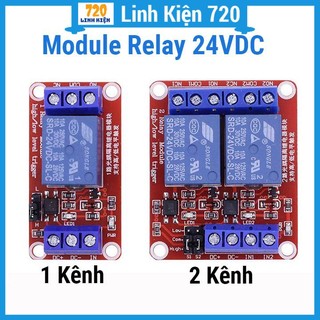 Module relay 24VDC 1 kênh / 2 kênh High/Low điều khiển thiết bị điện tử