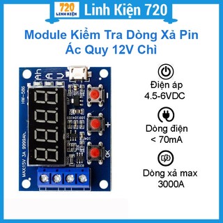 Mạch kiểm tra dung lượng pin lithium 18650 li-ion hw-586 zb2l3 1.2v 12v