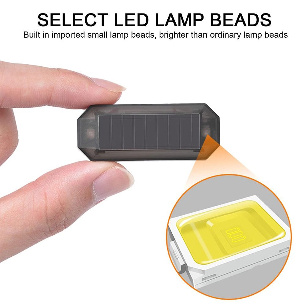 Đèn led ô tô chạy bằng năng lượng mặt trời đèn cảnh báo nhỏ mô phỏng đèn an ninh cho xe van đuôi đèn chống nhấp nháy phía sau đèn cảnh báo