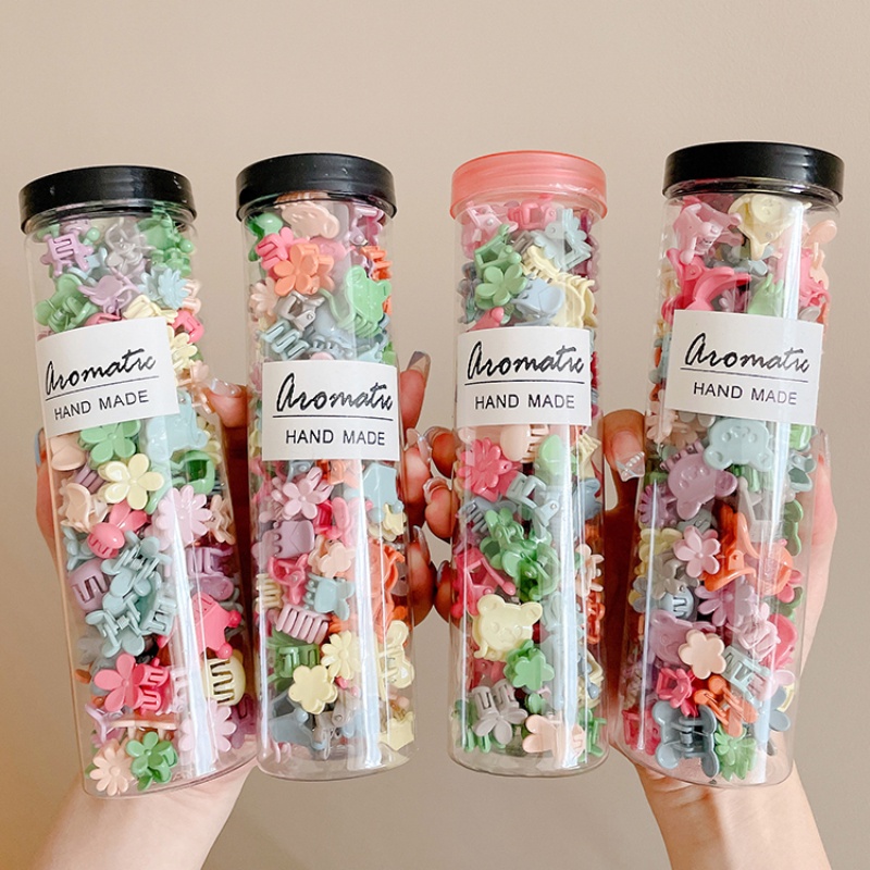 25/50 bộ cô gái ngọt ngào đi chơi kẹp tóc mini đầy màu sắc đa năng