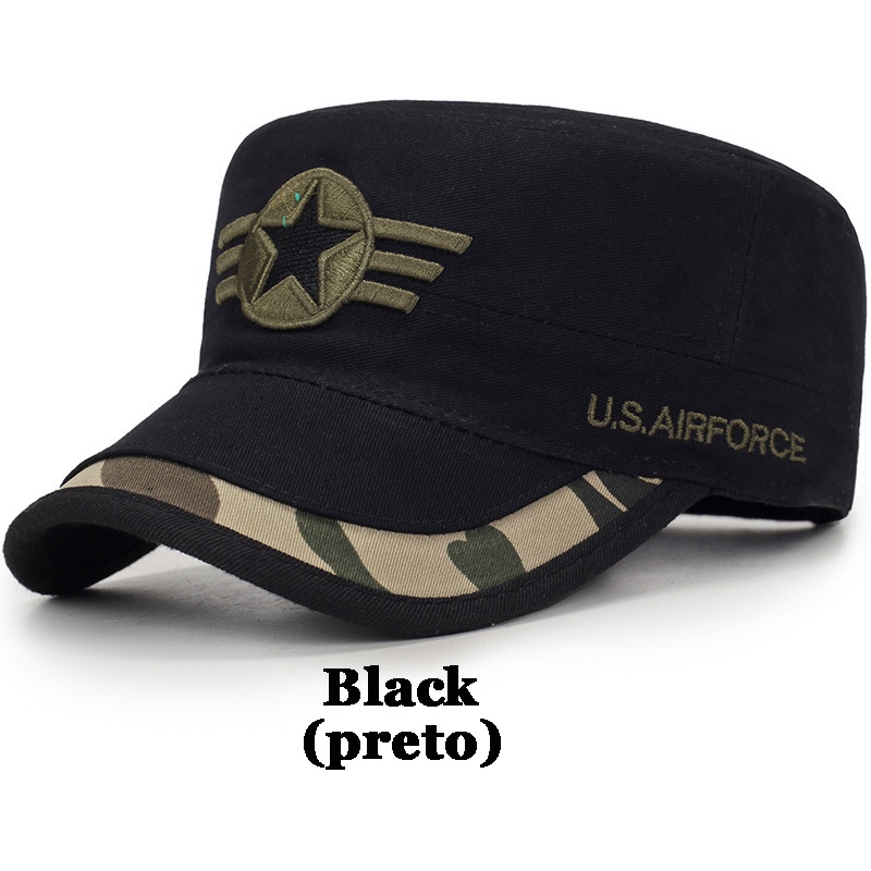 Mũ phẳng mũ bóng chày mũ chống nắng mũ ngoài trời mũ quân sự mũ ngụy trang mũ cắm trại