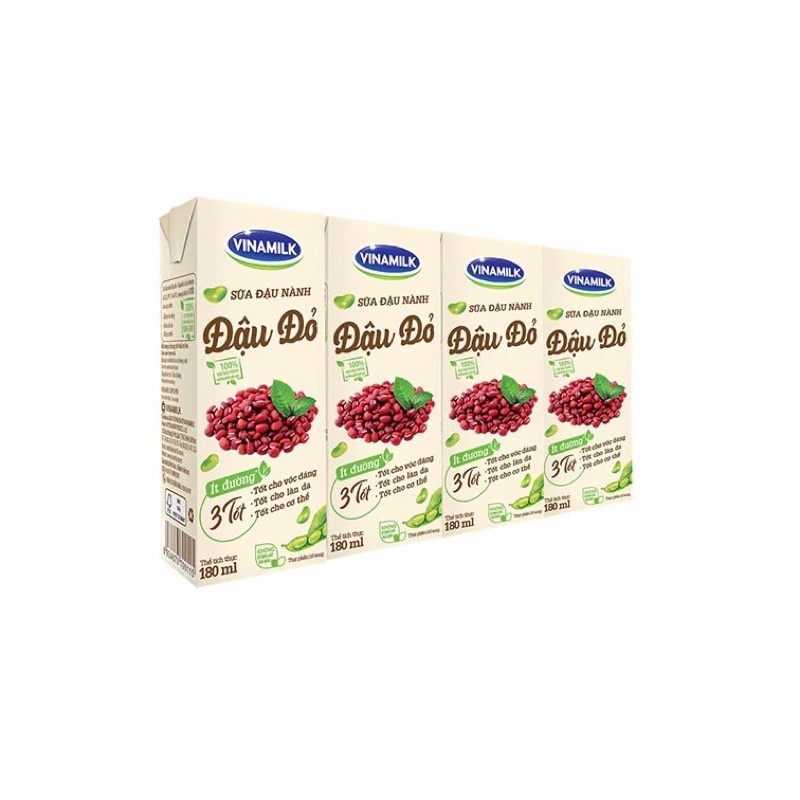 Sữa Hạt Óc Chó/Hạnh Nhân Vinamilk vỉ 4 hộp x 180ml