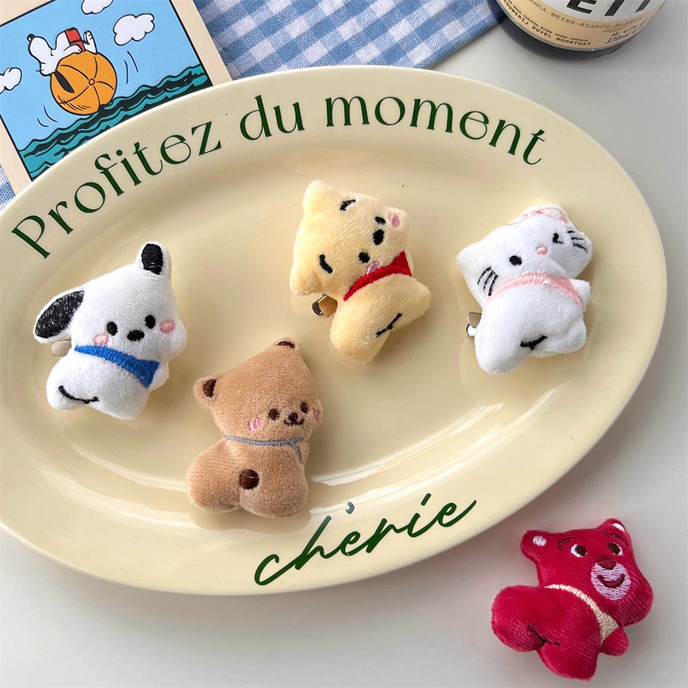 Dễ Thương Kẹp Tóc Hình Thú Nhồi Bông Đáng Yêu