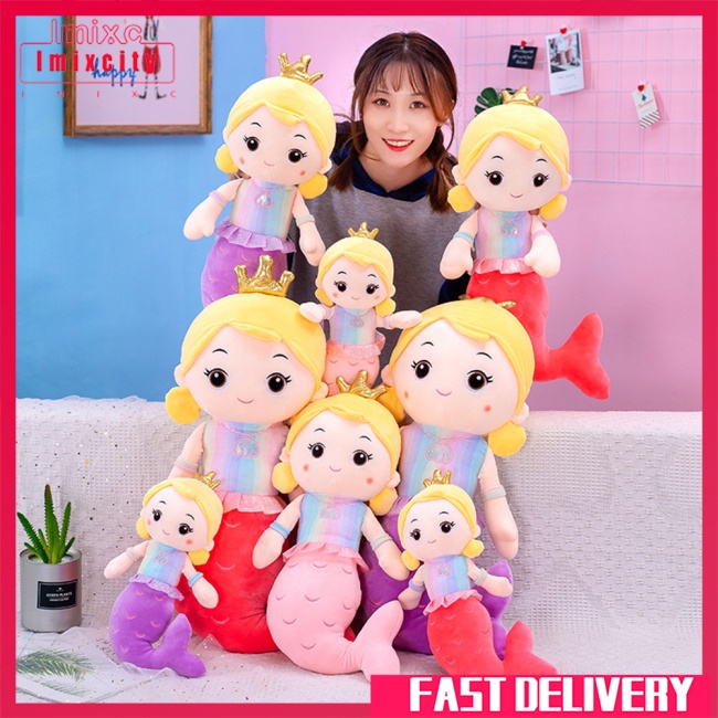 Imixcity dễ thương nàng tiên cá công chúa búp bê cô gái sáng tạo phim hoạt hình sang trọng món quà sinh nhật cho bé gái