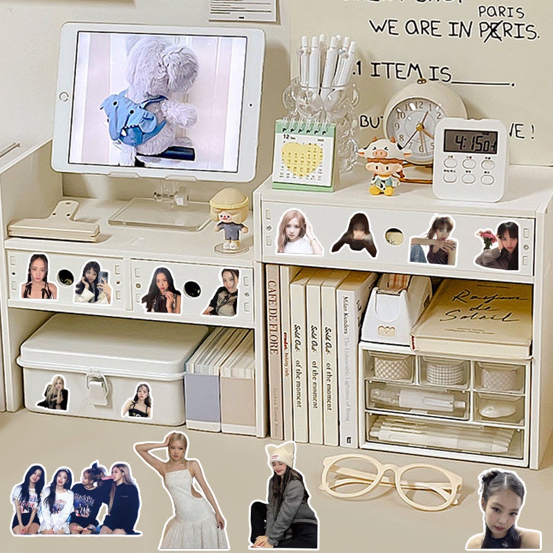Sticker blackpink Miếng Dán Trang Trí Điện Thoại / Vali / Sổ Tay Hình lisa kim ji-soo jennei rose blackpink Chống Thấm Nước