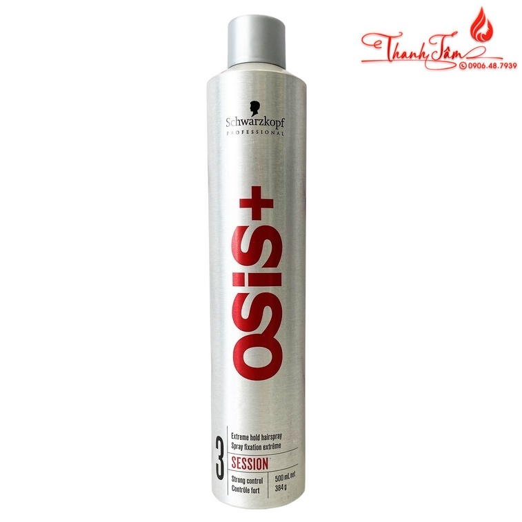 Gôm xịt tạo kiểu tóc Osis+ 3 Session Finish Schwarzkopf 300ml