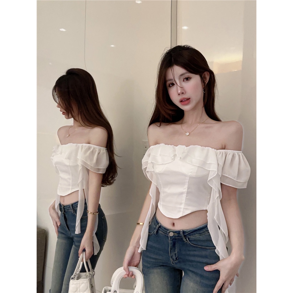 Kwayi Áo Sơ Mi áo sơ mi nữ áo kiểu hàn quốc A25K0VP 34Z230822