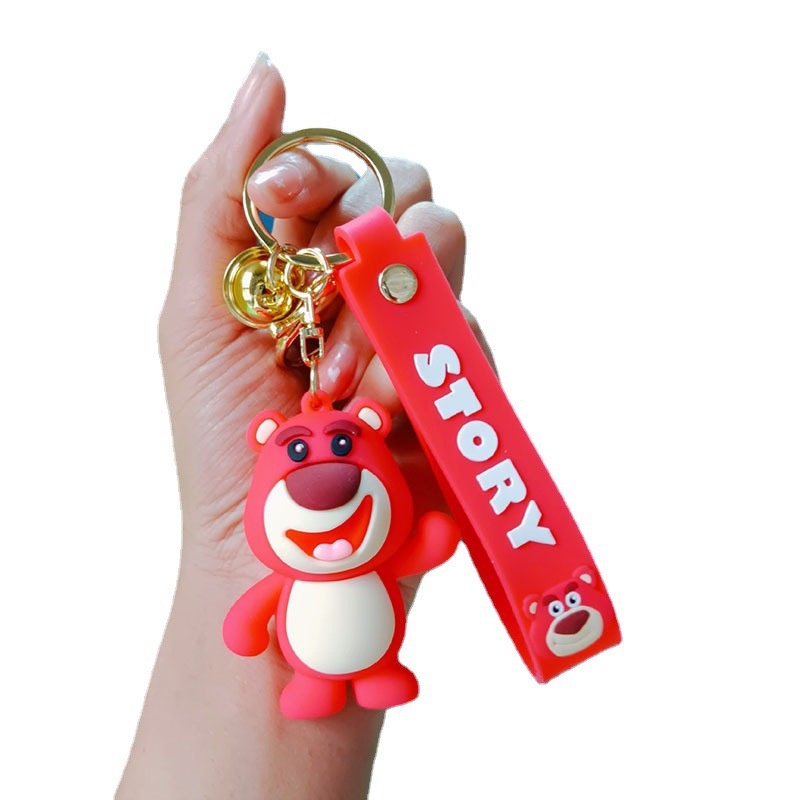 Móc Khóa Đẹp: Gấu Dâu Lotso Hoạt Hình Siêu Cute Nhiều Mẫu