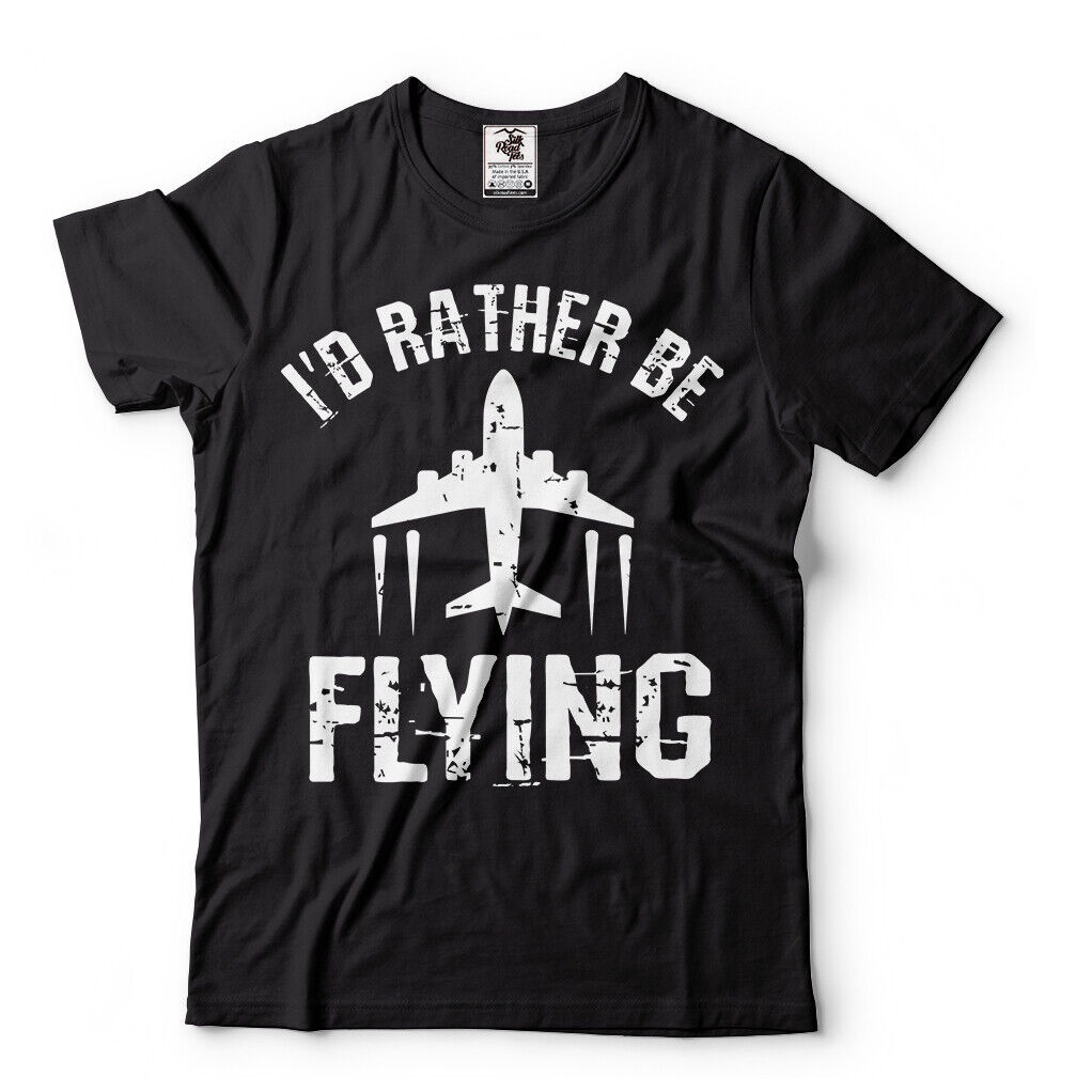 Tôi thà Bay Máy Bay Phi Công Áo Sơ Mi Bay Tee Phi Công Áo Sơ Mi Dành Cho Nam