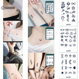 Kuzhen hình xăm tạm thời đáng yêu giả nhỏ dễ thương hình dán nghệ thuật cơ thể thực tế hot