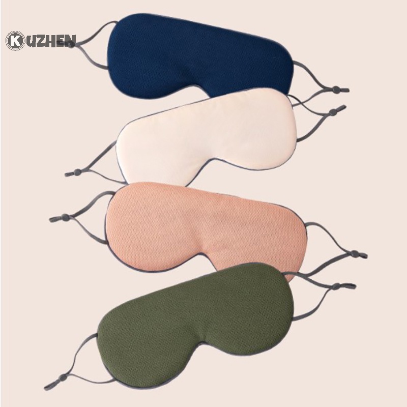 Kuzhen ice silk eye mask có thể tái sử dụng làm mát lạnh làm dịu giảm mệt mỏi mắt đau đầu mệt mỏi miếng đệm thư giãn xóa quầng thâm mắt nóng