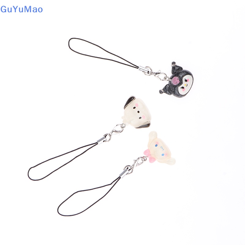 Kawaii kuromi dây buộc my melody cinnamoroll sinh viên làm đẹp điện thoại case ba lô búp bê mặt dây chuyền charm toy girls quà tặng prta