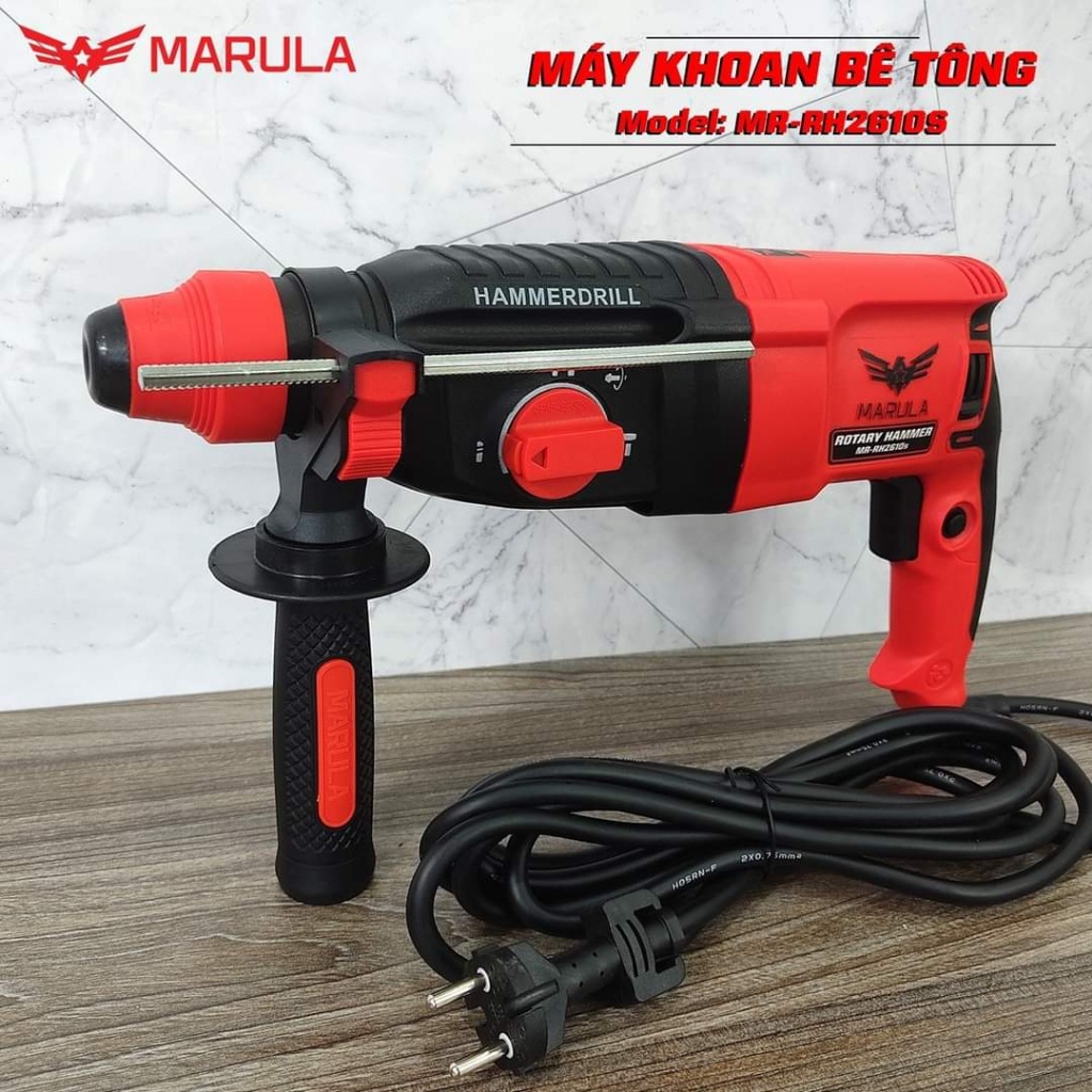 Máy khoan bê tông MARULA MR-RH2610S 3 chức năng - Khoan đục bê tông bảo hành CHÍNH HÃNG 12 THÁNG SIÊU THỊ MÁY DL