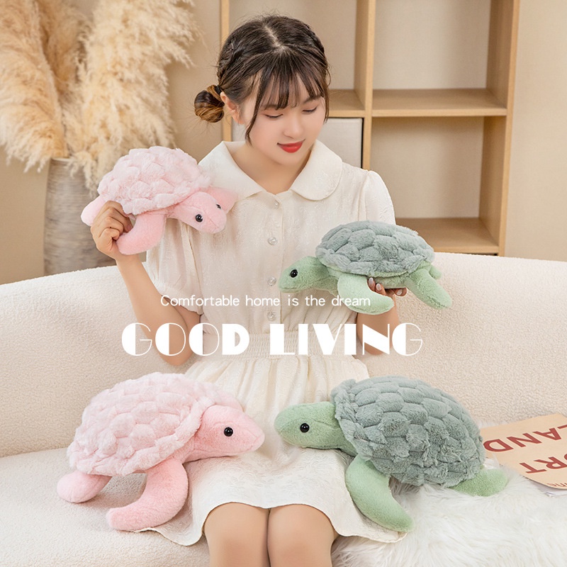 Rytanda Turtle plush toy Rùa gối búp bê rùa dễ thương sang trọng đầy động vật mô phỏng rùa gối đầy búp bê món quà sinh nhật cho trẻ em