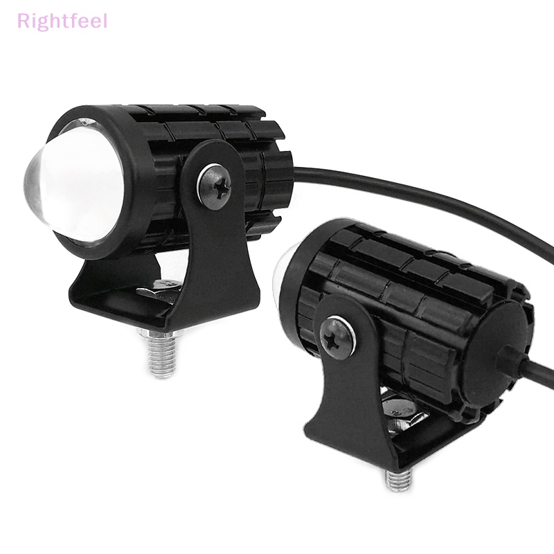 Rightfeel đèn lái xe nhỏ đèn led chiếu sáng ống kính đèn pha xe máy atv scooter đèn led kép màu chùm đèn lái xe đèn phụ trợ ánh sáng mới