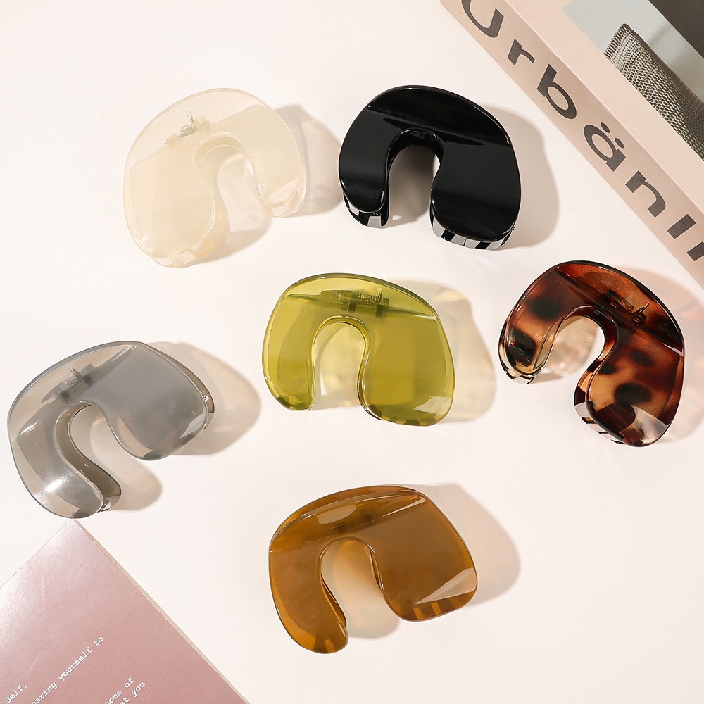 Kẹp tóc 9cm geometric u-shape big size fashion sweet all-match hair clips