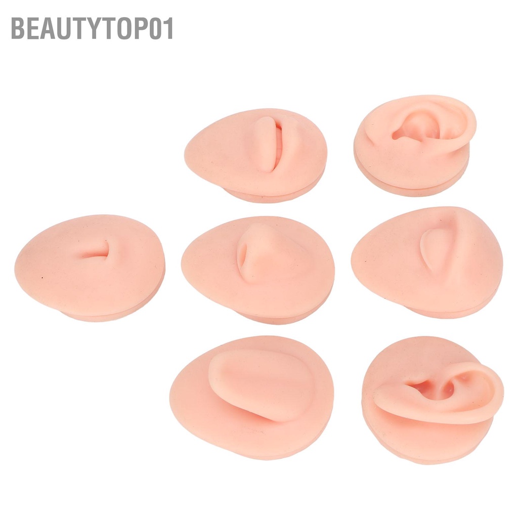 BeautyTop01 Phòng Thân Thực Hành Mô Hình Phỏng Silicone Tai Mắt Mũi Miệng Lưỡi Và Bụng Mẫu Cho Người Mới Khuyên