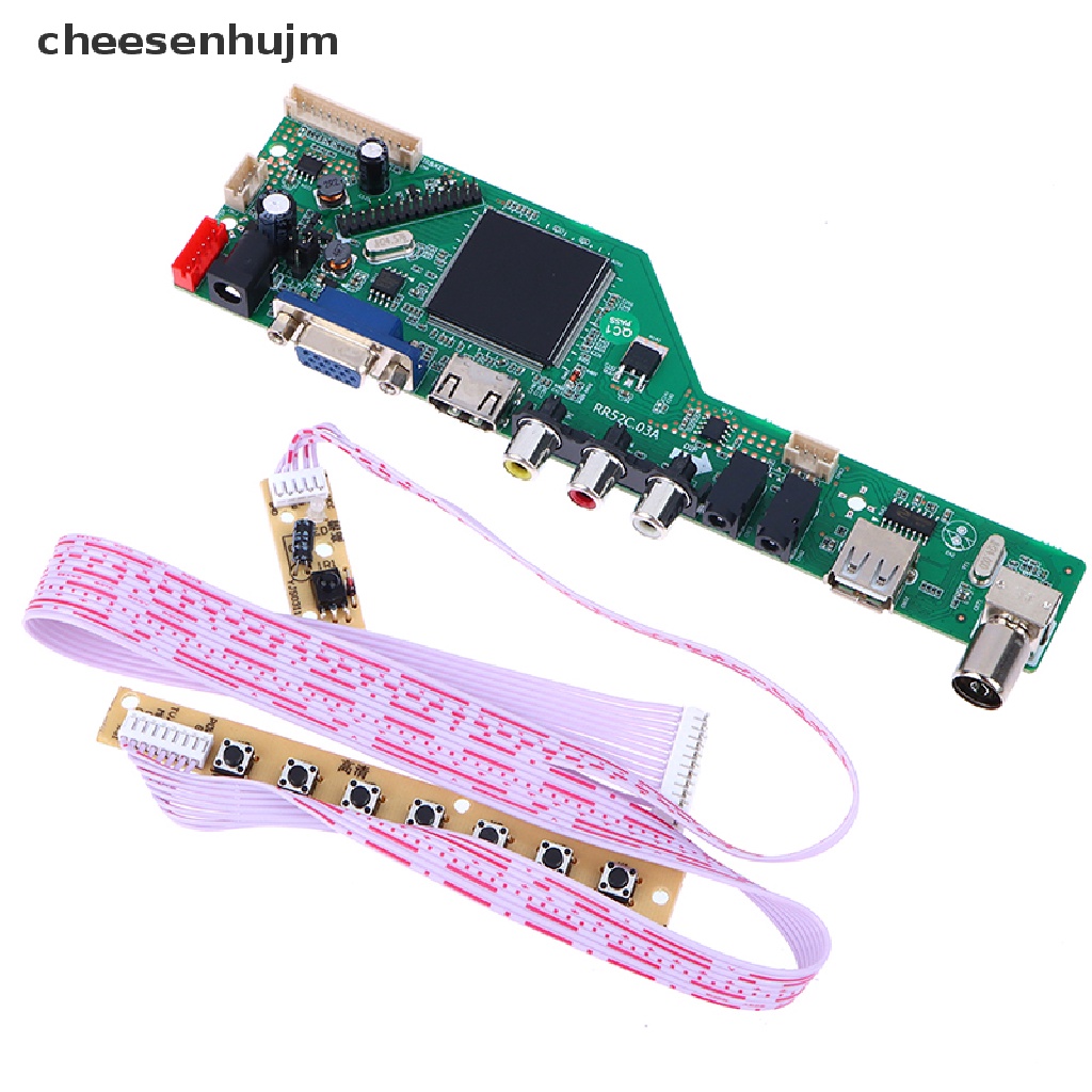 1 Bộ Bo Mạch Chủ LCD RR52C.03A Hỗ Trợ DVB-T DVB-T2 Kèm Remote Điều Khiển
