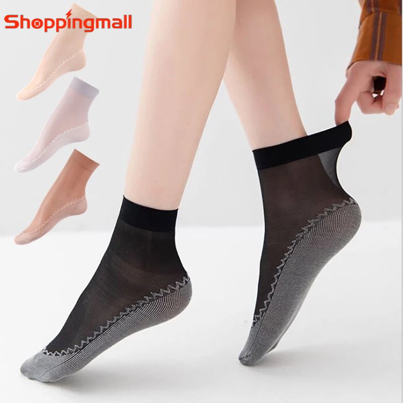 Vớ Nhung Ngắn Siêu Mỏng Mềm Mại Thoáng Khí Thấm Hút Mồ Hôi Chống Trượt