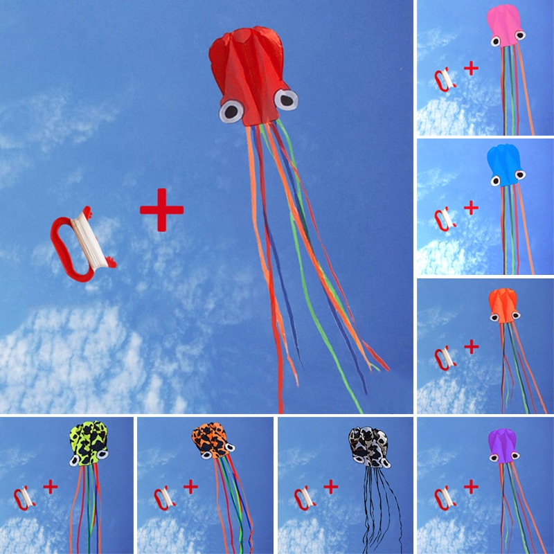 Diều Hình Bạch Tuộc Cỡ Lớn 4M Kèm 30m Dây Thả Cho Bé