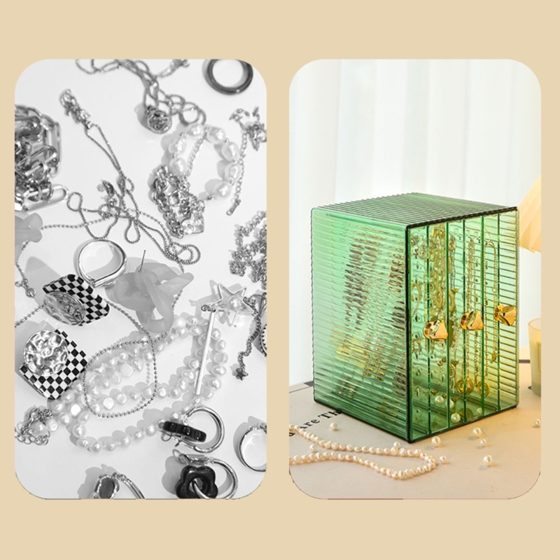 Giá Đỡ Trưng Bày Trang Sức Dạng Ngăn Kéo Trong Suốt