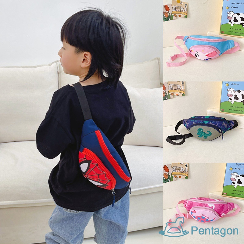 Túi Đeo Chéo In Họa Tiết Hoạt Hình Siêu Nhẹ Phong Cách Hàn Quốc Cho Bé