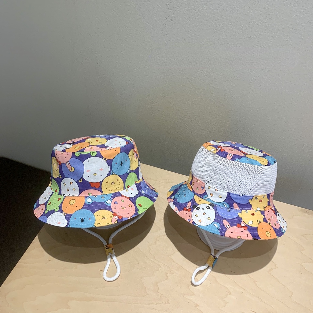 Mũ Tai Bèo Chống Nắng Phối Lưới Thoáng Khí Thời Trang Mùa Hè Cho Bé