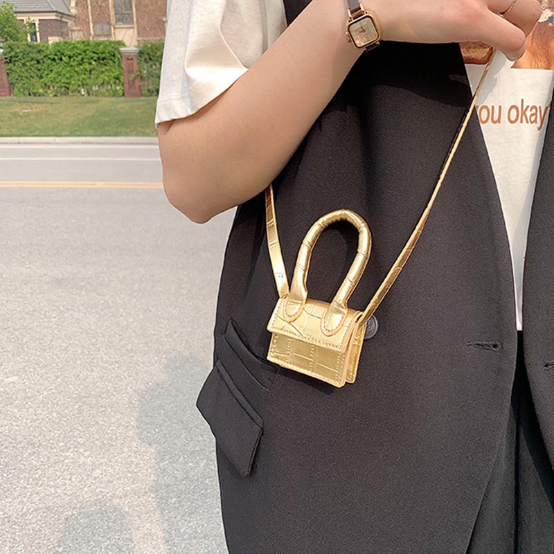 Túi Đeo Chéo Mini Hình Vuông Thời Trang Dành Cho Nữ