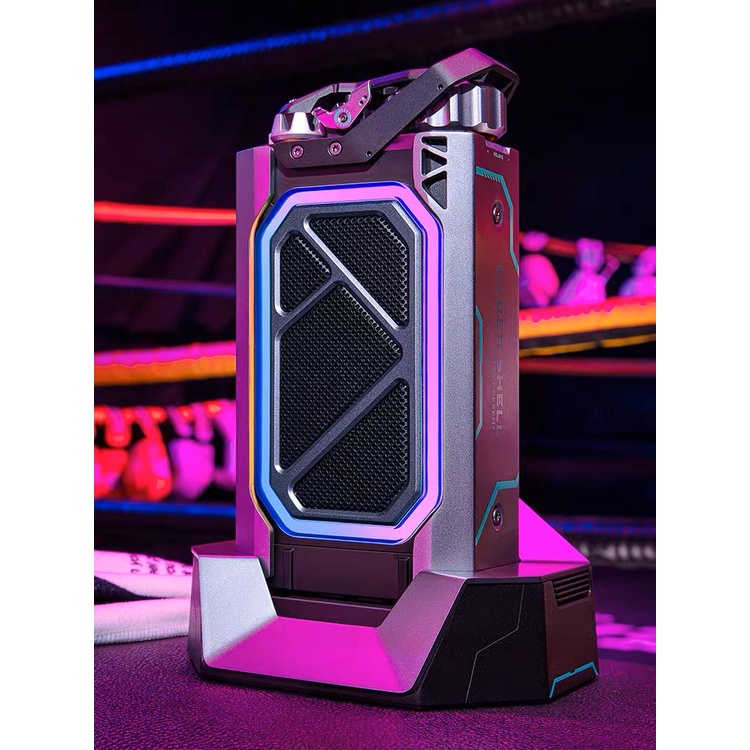 Muzen XOG Shell MW-H1 Loa Bluetooth Máy tính để bàn Chống nước Loa siêu trầm Cyberpunk Streamer