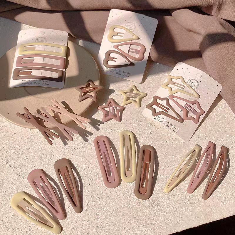 Set 3 Kẹp Tóc Hình Trái Tim Dễ Thương Cho Bé Gái