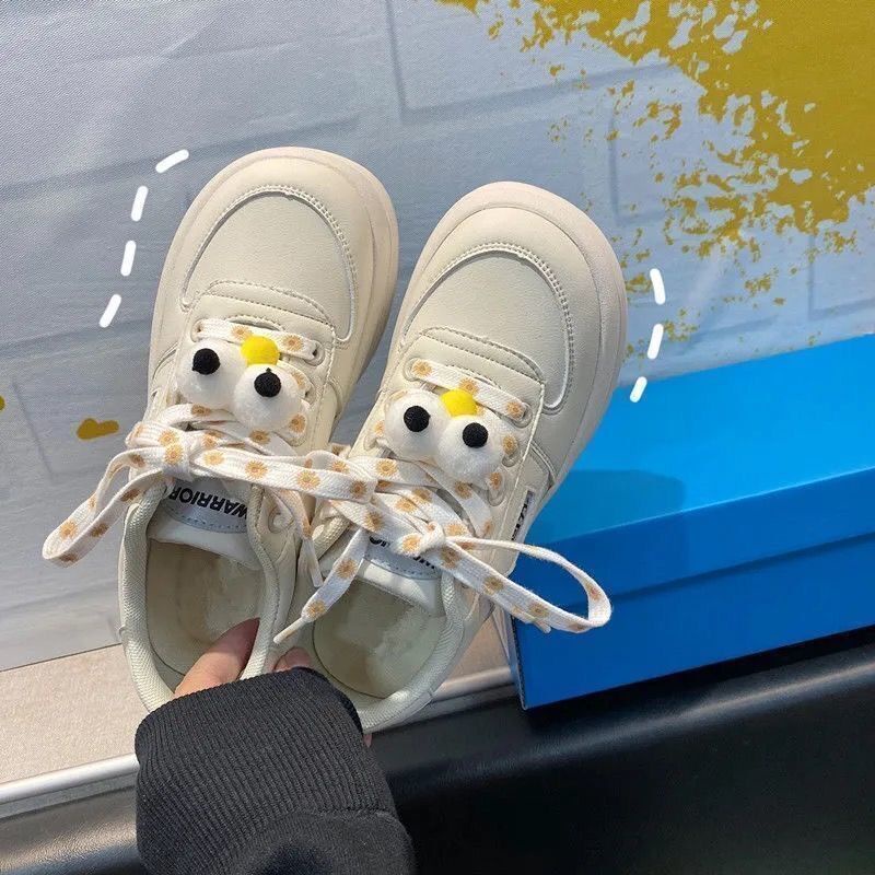 Giày Thể Thao Mũi Tròn Đế Dày Tăng Chiều Cao Dễ Phối Đồ Phong Cách Nhật Bản Dễ Thương Cho Nữ