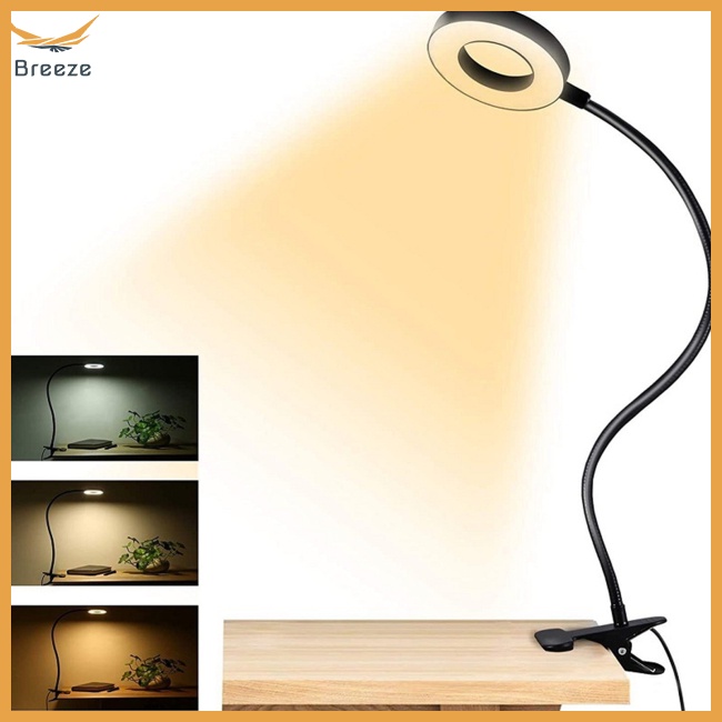 Đèn Led Kẹp Bàn 3 Chế Độ 10 Mức Độ Sáng Bảo Vệ Mắt Cổng Usb