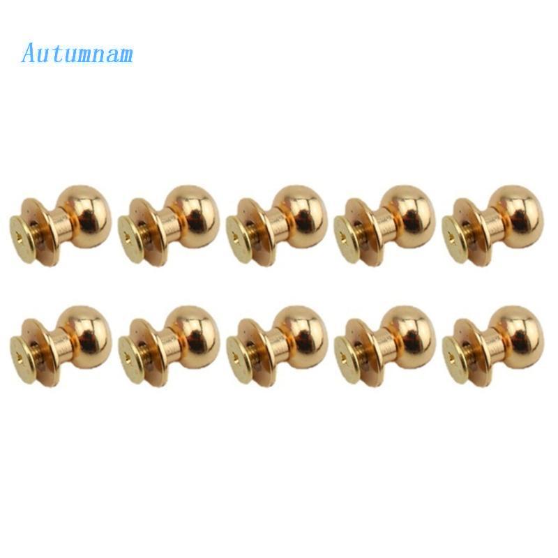 Set 10 Ốc Vít Đầu Tròn 10mm Đa Năng Tiện Dụng Cho Túi Xách Da