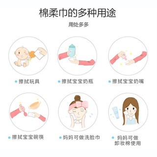 COM BO 5 BỊCH KHĂN ĐA NĂNG LOSTO ( Túi 50 Tờ )