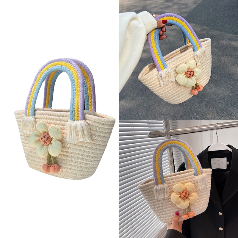 Túi Xách Đan Cói Thời Trang Hàn Quốc Mới 2023 Cho Nữ