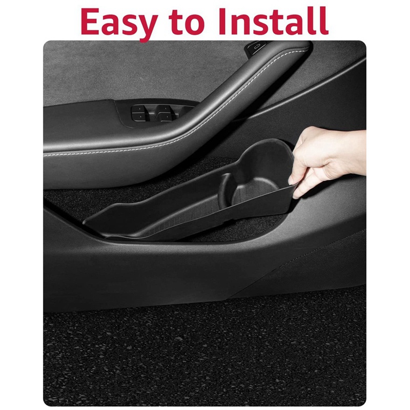 Bộ 4 Hộp Đựng Vật Dụng Gắn Cửa Trước Sau Thay Thế Cho Tesla Model Y 2021 2022 2023