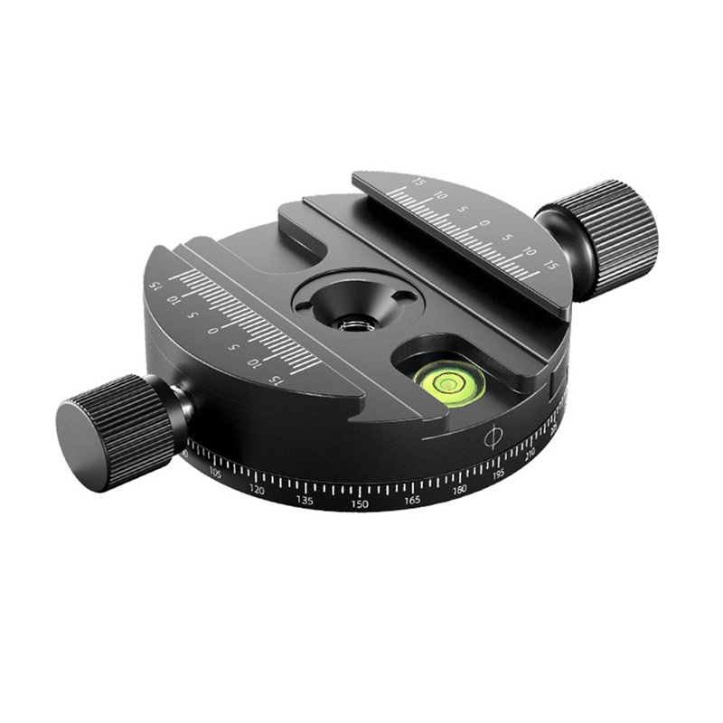 Đế Kẹp Xoay Tháo Lắp Nhanh Bằng Hợp Kim Nhôm Màu Đen Thông Dụng Cho Chân Máy Ảnh SLR