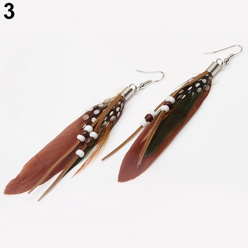 Khuyên Tai Lông Vũ Handmade Thời Trang Cho Nữ