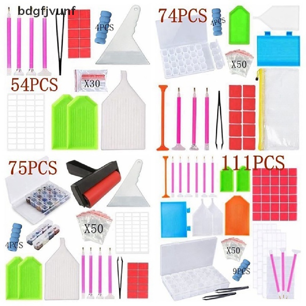 Set 54 / 74 / 75 / 111 Dụng Cụ Làm Tranh Đính Đá 5D DIY