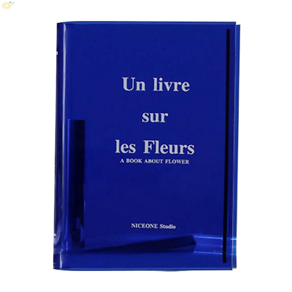 【VARSTR】Vase Clear Book L6.4&quot;xW1.8&quot;xH8.2&quot; Multipurpose Container Perfect Gift