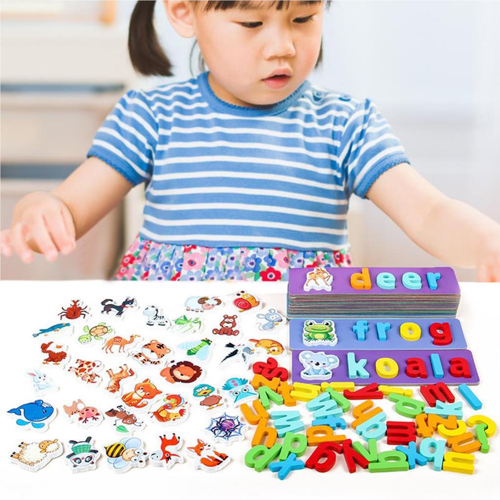 Bộ Đồ Chơi Bảng Chữ Cái Bằng Gỗ Giáo Dục Sớm Cho Bé