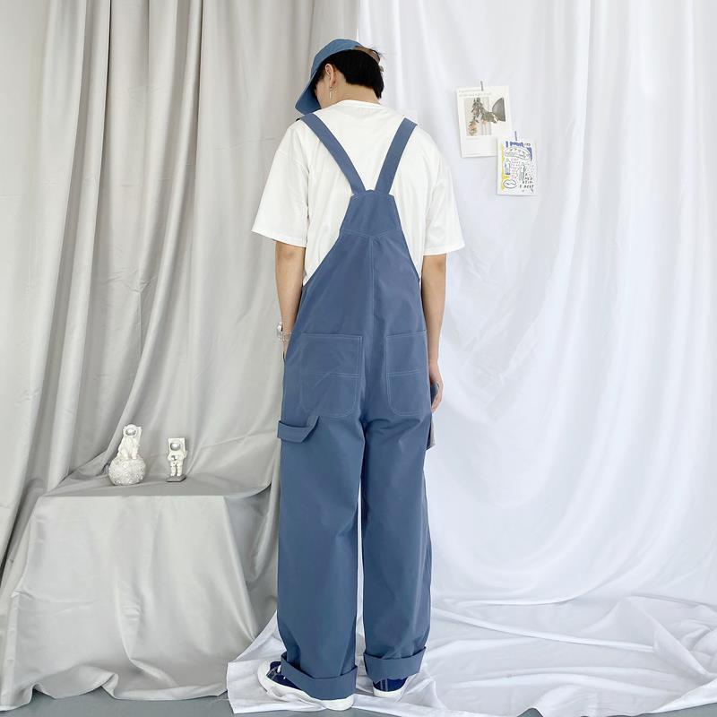 Quần Yếm Dáng Rộng Phong Cách Hip Hop Nhật Hàn Cá Tính Dành Cho Cặp Đôi